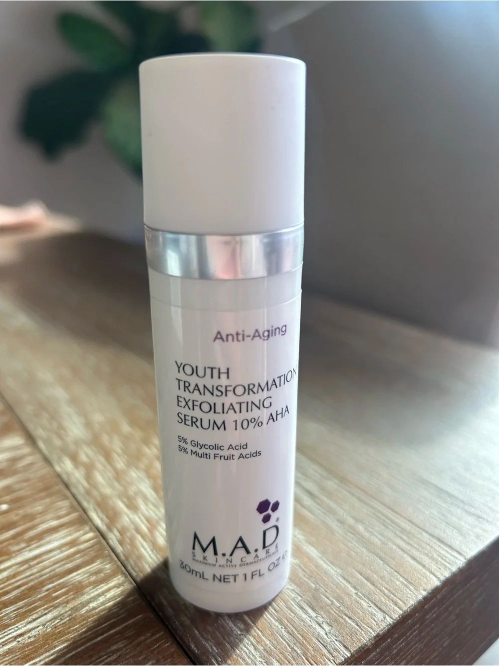 Used Once- Like New! MA.D. Youth Transformation Exfoliating Serum 10% AHA